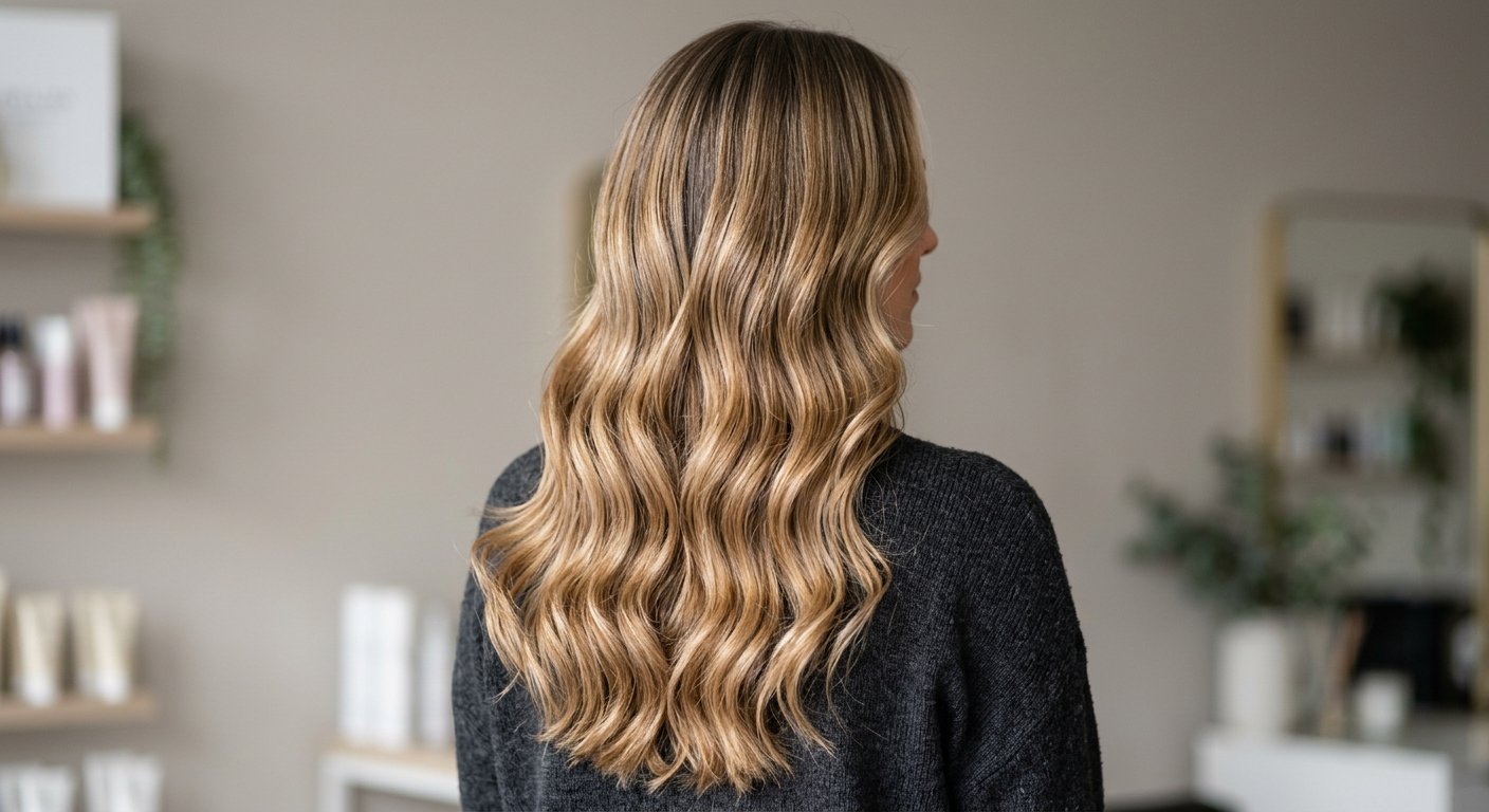 Balayage och slingor — arbete av Demo Salong