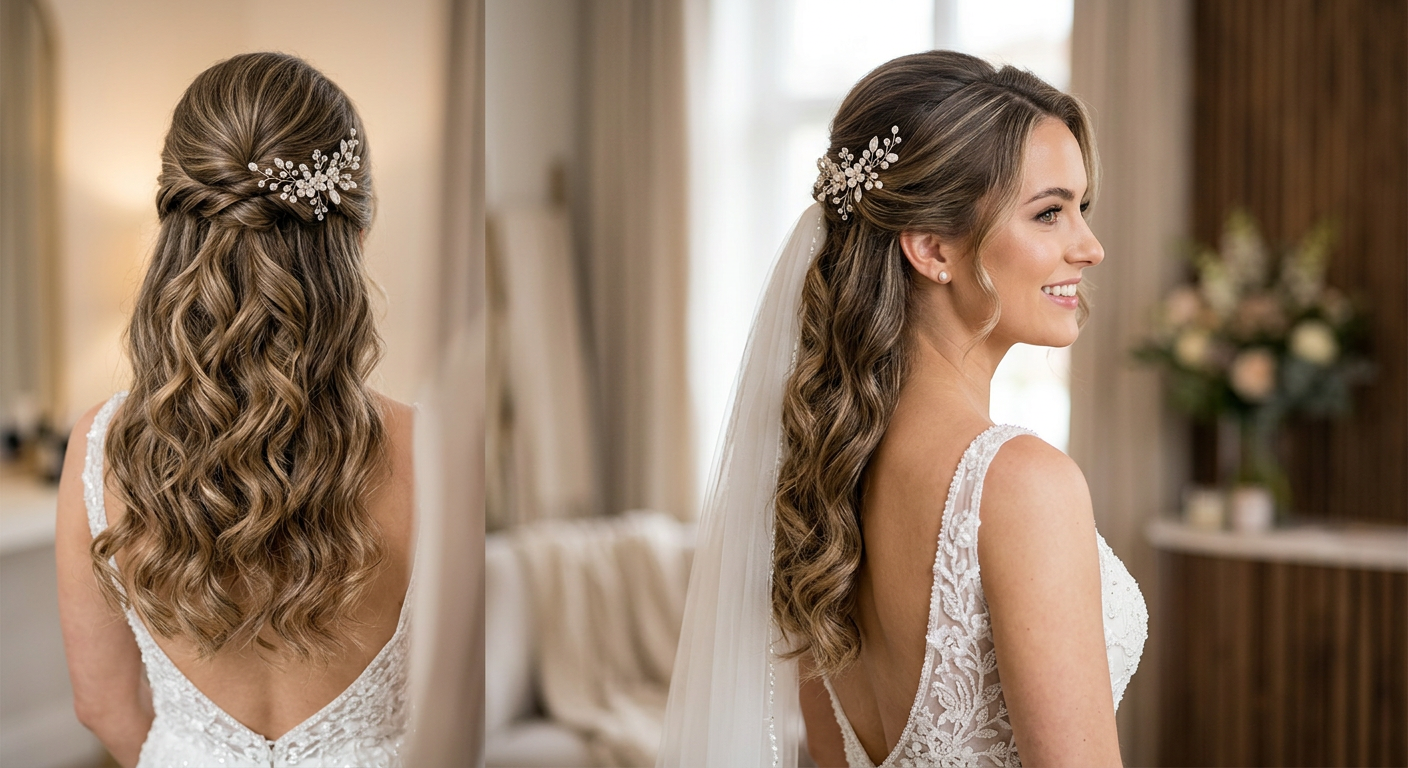 Romantisk half-up — arbete av Sara Ek